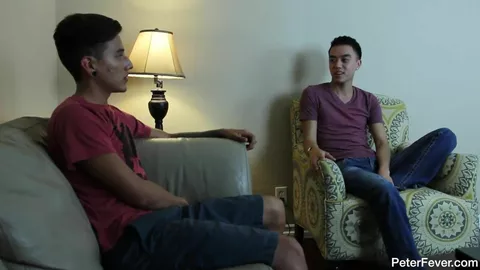 Gajos jovens quentes fodem-se