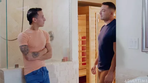 Le petit ami de ma sœur m'a surpris en train de me branler devant lui – Lucca Mazzi & Des Irez