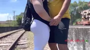 Mr. BumBum Brazil scopato bareback in treno