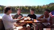 Orgie auf einer Bootsfahrt – Oliver Beck, Jax Thirio, Dalton Riley & Caleb Morphy