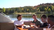 Orgie auf einer Bootsfahrt – Oliver Beck, Jax Thirio, Dalton Riley & Caleb Morphy