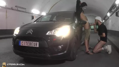 Thug arabo scopato in un tunnel