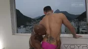 Rhyheim Shabazz in einem bareback Flip-Fuck mit dem Brasilianer Yury Santana