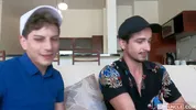 Première expérience d'un jeune bi TTBM - Octavio , Lucca , Ragel Cancun