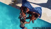 DP na piscina do Lex – Igor Silva, Lex Vargas & Levi Junior (bareback)