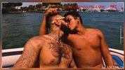 Touze sur yacht — Armando De Armas, Jay Seabrook, Nick Milani, Rikk York