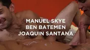 Dupla penetração quente — Ben Batemen, Manuel Skye, Joaquin Santana