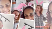 Baisé par un lapin en cosplay