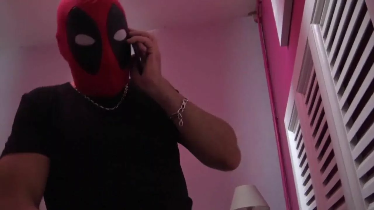 He fucks his boyfriend disguised as DeadPool