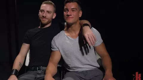 Bel étalon hétéro musclé, attaché et baisé – Jordan Boss & Sebastian Keys