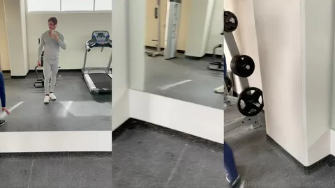 Exhibición con mi novio en el gym