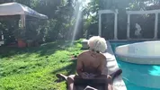 Tarde quente na piscina: sexo sem parar!