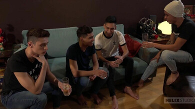 Jeunes étudiants touzeurs