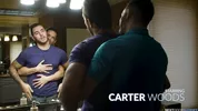 Intensiver Fick vor der Arbeit — Carter Woods & Nic Sahara