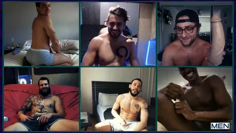 Tutte le pornostar si segano in cam al salone Team