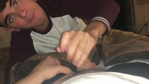 Krasser Blowjob + Sahne ins Gesicht und in den Mund