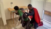 Fantasia cosplay — Superman & Green Lantern — Nicholas Bardem & PinkieMike