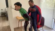 Fantasia cosplay — Superman & Green Lantern — Nicholas Bardem & PinkieMike