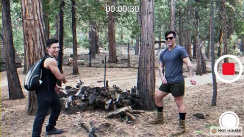 Trio kräftiger Kerle — Trevor Miller, Collin Lust & Lawrence Portland