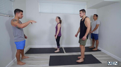 Baisé par le prof de yoga alors que sa femme est à côté : Dante Colle, Vadim Black