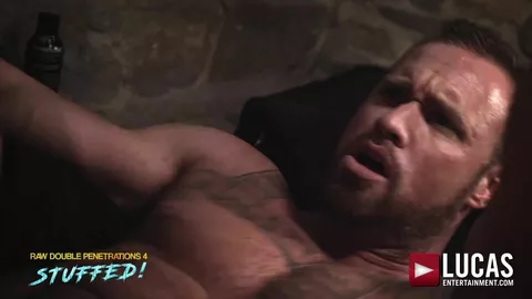 LucasEntertainment — Adam Killian, Marq Daniels, Brian Bonds, Michael Roman — Raw Doppelte Penetration