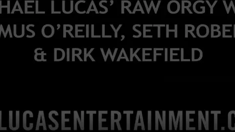 LucasEntertainment – Michael Lucas, Seth Roberts, Dirk Wakefield, et Seamus O’Reilly ont du sexe bareback