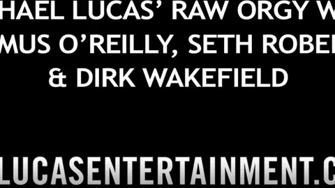 LucasEntertainment – Michael Lucas, Seth Roberts, Dirk Wakefield, et Seamus O’Reilly ont du sexe bareback