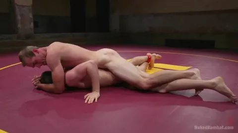 Nackter harter schwuler Kampf