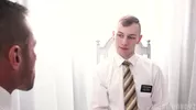 Jeune mormon dans une initiation au sexe gay
