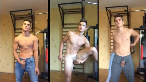 Três gozos na academia