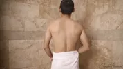 Diego na sauna