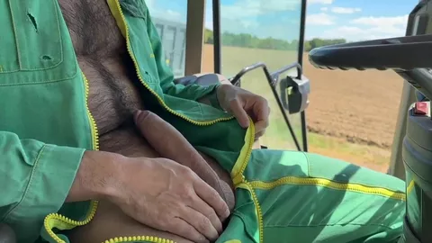 Paja de pausa en el tractor