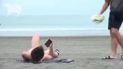 Haruma auf einem offenen Strand.....