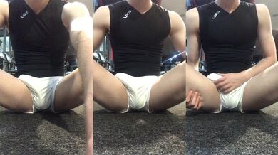 Paja furtiva en el gimnasio