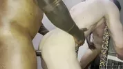 Papi negro follando con chico rubio