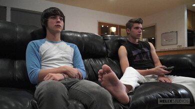 Movie Night Threeway - Matthew Keading, Sasha Peterson, Adrian Rivers