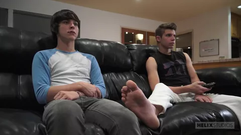Movie Night Threeway - Matthew Keading, Sasha Peterson, Adrian Rivers