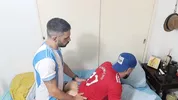 Abbiamo bevuto un po' dopo la partita, non sapevo che il mio amico avesse un culo così bello!