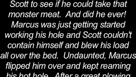 Marcus se folla a Scott tan fuerte que dejó un cráter de impacto (ahora en Blu-ray)