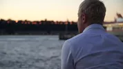 Muscular daddy fucks son's friend at morning.