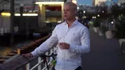 Muscular daddy fucks son's friend at morning.