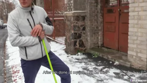 Pagamento para o limpa-neve com a sextape