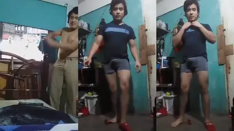 Jesus en boxer jalandose el pene avienta semen #6