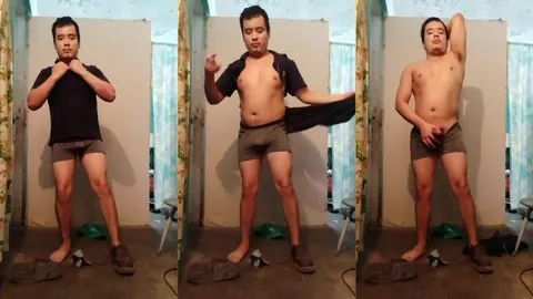 Jesus en boxer jalandose el pene avienta semen #12