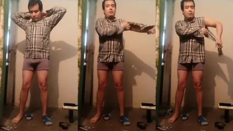 Jesus en boxer jalandose el pene avienta semen #13