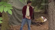 Two friends fucking during a camping trip