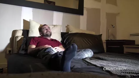 Fixed camera backstage shooting crunchboy Max Lava and Maulo Massa