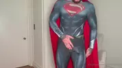 Superman holt sich einen runter
