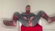 Superman holt sich einen runter