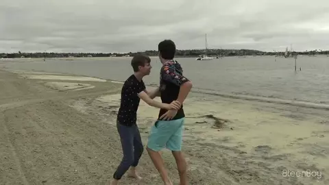 sexy twinks couple beach jared gabe